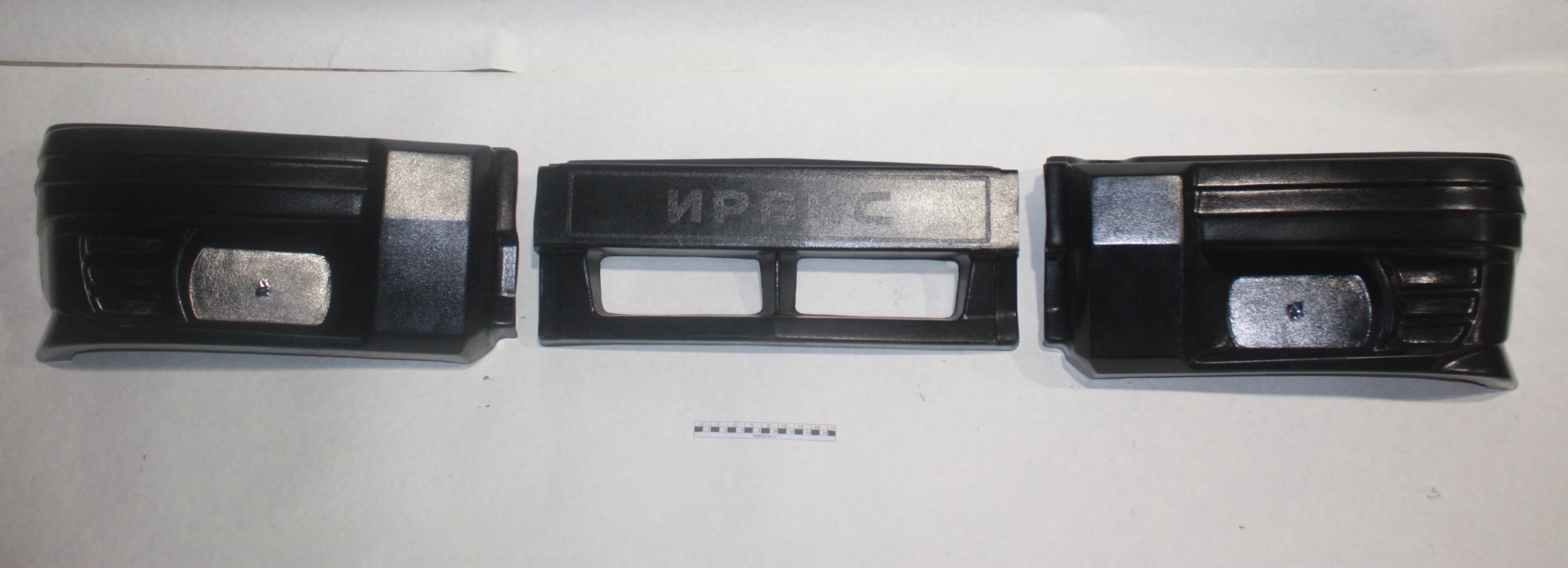 Бампер передний из 3-х пластик черный  УАЗ-31519 ИРБИС