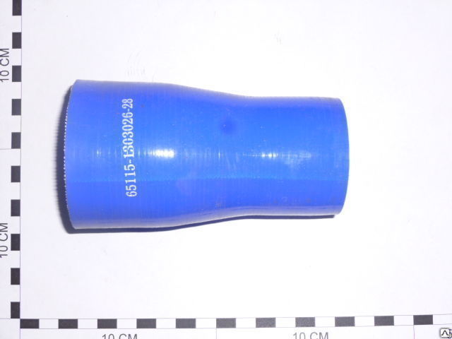 Патрубок радиатора нижний синий (силикон) d=46х91 мм L=120 мм Евро на Камаз (65115-1303026-28)