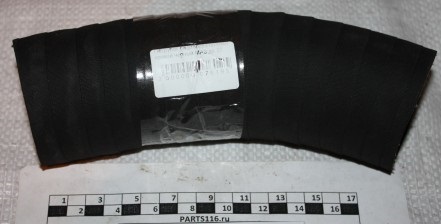Патрубок радиатора нижний кривой черный на МАЗ (500-1303025)