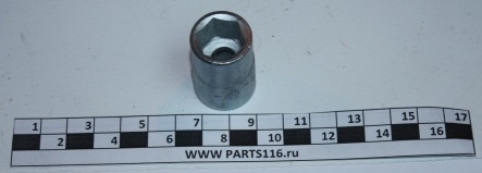 Головка торцевая 15 мм 1/2 6 гр цинк ОАО НИЗ (НИ-097)