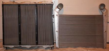 Блок радиаторов дизель генераторной установки 200-275кВт (843-1000-10 радиатор + ОНВ) ТАСПО (843-1301010)