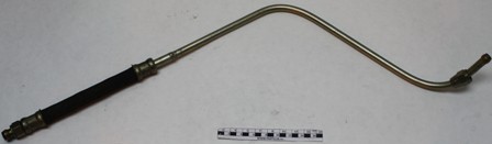 Шланг компрессора с трубкой L=225 мм в сборе стальной на Урал (4320-3506386)